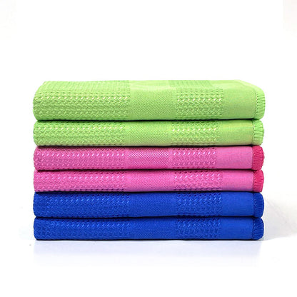 Absorberende, fnugfri glasrengøringsklud