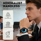 ⏳Begrænset tid med 50% rabat⏰Mænds futuristiske minimalistiske ur med kreativ roterende diskskive⌚.