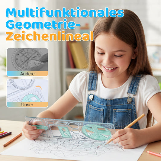Multifunktionales Geometrie-Zeichenlineal