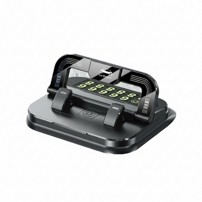 📌🔧 DashMount Pro - Den integrerede løsning: mobiltelefonholder med justerbart parkeringsnummer til dit instrumentbræt