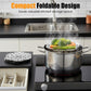 🎁🔥 NÅ: 50% RABAT I BEGRÆNSET TID – 2-i-1 Sammenklappelig Dampindsats – Udvidelig & Foldbar – Rustfrit Stål 304 🍲✨🛡️
