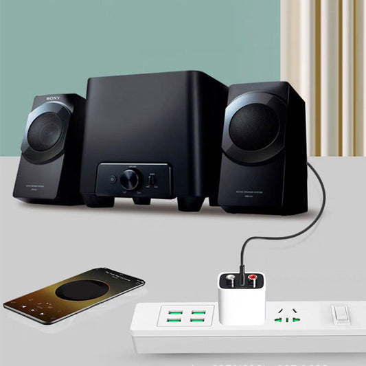 ⏳Begrænset tilbud: 50 % rabat⏰Hi-Fi Stereo Bluetooth Audio Adapter med AUX/RCA udgang