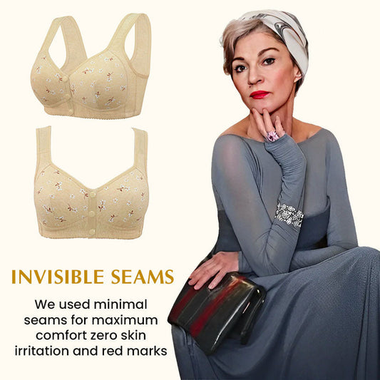 👙 Ikke mere vridning! ✨ BH med knapper foran – lukkes foran, komfort hele dagen. 🎀