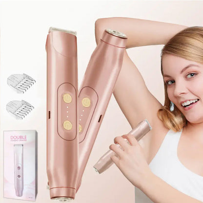 🏖️ SOMMERHIT – 50K+ SOLGT! ⚡ 2-i-1 Elektrisk Barbermaskine – Én enhed til hele kroppen – Perfekt til strand, sol & bar hud 🪒☀️✨