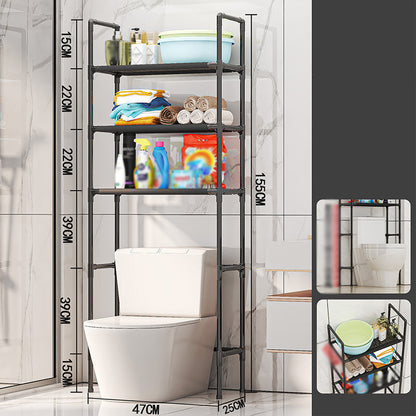 🔥 2026 NYHED: 50% RABAT – Vertikal reol over toilet/vaskemaskine – Vandtæt & rustfri – Ingen boring – Stabil & holdbar 🧺✨🏠