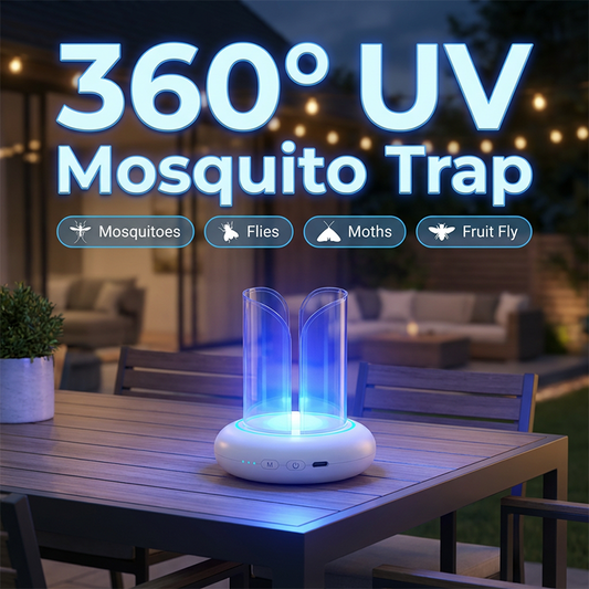360° UV-LED-lampe til fangst af myg og fluer