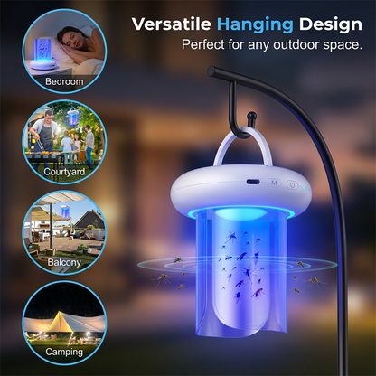 360° UV-LED-lampe til fangst af myg og fluer