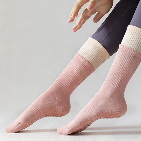 Cloud-Soft Pilates-strømper med skridsikker sål