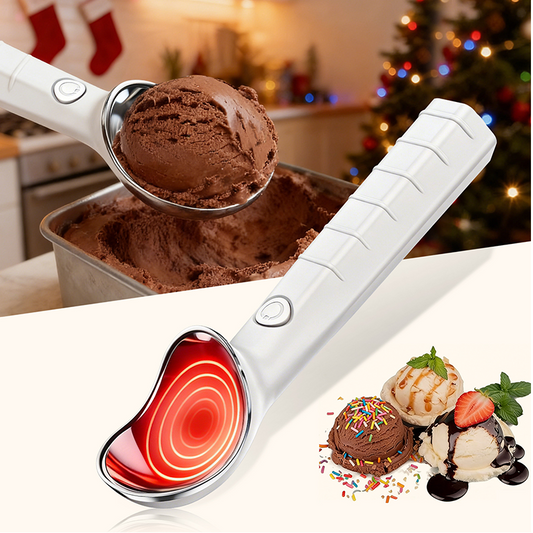 🥄 50 % RABAT NU! ⚡ Elektrisk isskje, der smelter af sig selv – bliver straks varm, gør det nemt at skrabe isen op og er perfekt til en bekvem dessertoplevelse 🍦