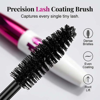 👁️✨ Køb 1 få 1 gratis – Volumen & Forlængende Mascara – Falsk Vippeeffekt – Præcisionsbørste – Opbyggelig & Klumpfri – Vandtæt – Rodløft – Til Strålende Øjne 💖🖌️💧