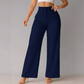 🔥50 % RABAT👖Fritidsbukser til kvinder med vide ben, ensfarvede | Bløde, løse og behagelige at have på hele dagen 👖✨