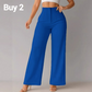 🔥50 % RABAT👖Fritidsbukser til kvinder med vide ben, ensfarvede | Bløde, løse og behagelige at have på hele dagen 👖✨