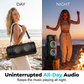 🥳2026 HOT SALE🥳💞50 % RABAT! Bærbar Bluetooth-højttaler med mikrofon – 16 W kraftig lyd, RGB-lys og kablet mikrofon.