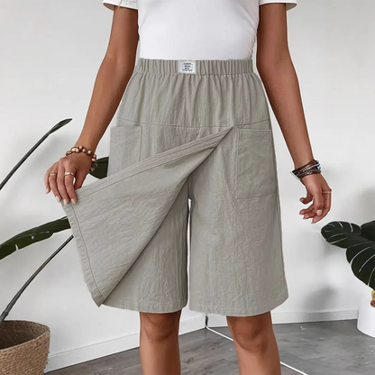 👖Sidste dags tilbud: 159,95 kr.!!!💥Casual skort til kvinder med elastisk talje og krydsning