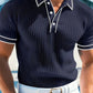 Sommerlig, afslappet polo-shirt med korte ærmer