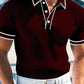 Sommerlig, afslappet polo-shirt med korte ærmer