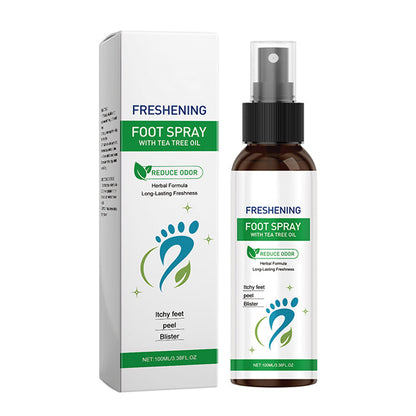 Bærbar spray til friskere fødder og sko – langvarig friskhed, naturlig formel