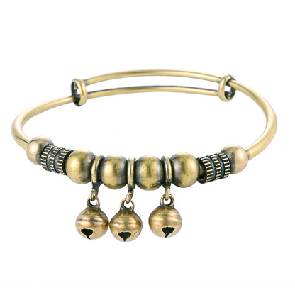 ✨ 50 % RABAT NU! 🔔 Justerbar armring med klokkeform – Stilfuld, elastisk og perfekt til hverdagsbrug – nem at tage af og på 💎