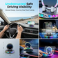 📱 RGB-telefonholder til bilen ✅ Automatisk fastspænding og trådløs opladning | Sikker kørsel med én hånd 🚗