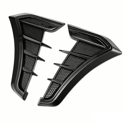 🏎️ 50 % RABAT NU!🔥 Ventilationsklistermærker til bilens skærme – sporty design og beskyttelse mod ridser – universel dekorativ TPU-beklædning ✨