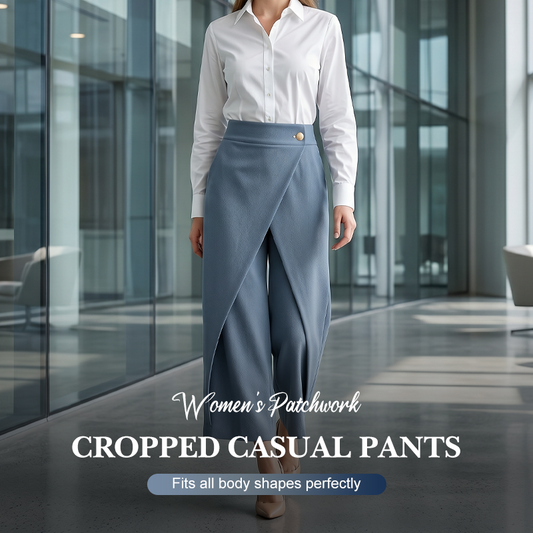 🥳2026 HOT SALE🥳 👖50 % RABAT! ☀️Patchwork-bukser i kort længde til kvinder☀️☀️