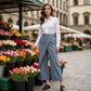 🥳2026 HOT SALE🥳 👖50 % RABAT! ☀️Patchwork-bukser i kort længde til kvinder☀️☀️
