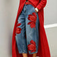 🎁2026 Nye varer 50 % RABAT💥Artistic Flower-jeans med brede ben til kvinder