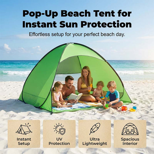 Automatisk pop-up-strandtelt