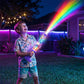 LED-vandpistol med pumpemekanisme, der lyser i mørket