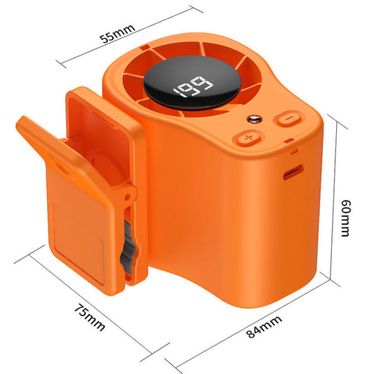 🏆 Særpris på sidste dag: 149,95 kr.! ! ⏰Håndfri personlig ventilator med LED-display