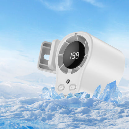 🏆 Særpris på sidste dag: 149,95 kr.! ! ⏰Håndfri personlig ventilator med LED-display