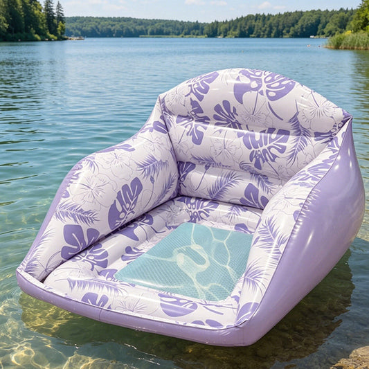 🏖️ BEGRÆNSET TILBUD: 50 % RABAT! ✨ U-formet oppustelig pool-flyder – ergonomisk, med køligt net-sæde, bærbar 🌴