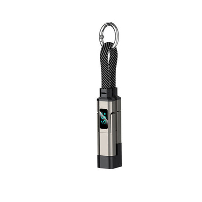 🔌🔑 2026 NYHED: 50% RABAT – 4-i-1 Nøglering Ladekabel – Universal – Flettet Nylon – Digitalt Display – Bærbar – Til Telefon, Tablet & Mere 📱⚡✨