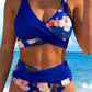 👙 50 % RABAT NU! 💐 Bikini-sæt til kvinder med blomsterprint og høj talje – Elegant blomstermønster, flatterende design med høj talje, blødt stof, perfekt til dage på stranden og ved poolen ☀️