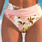 👙 50 % RABAT NU! 💐 Bikini-sæt til kvinder med blomsterprint og høj talje – Elegant blomstermønster, flatterende design med høj talje, blødt stof, perfekt til dage på stranden og ved poolen ☀️