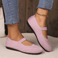 🥳2026 HOT SALE🥳💞Over 50.000 solgt!👟🌬️ 50 % RABAT! Åndbare strikkede flade sko – Bløde som skyer, skridsikker sål. Gå i timevis, og dine fødder forbliver kølige og friske. Din nye favorit! 🌸✨