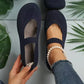 🥳2026 HOT SALE🥳💞Over 50.000 solgt!👟🌬️ 50 % RABAT! Åndbare strikkede flade sko – Bløde som skyer, skridsikker sål. Gå i timevis, og dine fødder forbliver kølige og friske. Din nye favorit! 🌸✨