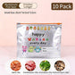 🔥50 % rabat – Hot Sale🧑‍🍳Genanvendelige opbevaringsposer af aluminiumsfolie med lukning (10 stk.)🫑🥕