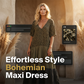 🌸 50 % RABAT NU! 🌸 Elegant boheme-maxi-kjole til kvinder
