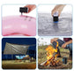 🏕️ Genopladelig camping-luftpumpe – LED-lys, hurtig oppumpning, kompakt – betaling ved levering 🔋