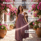 🔥 2026 NYHED: 50% RABAT – Elegant sommer slip dress – Fransk inspireret – Justerbar snøring – Åndbart stof – Størrelse S-5XL 👗✨