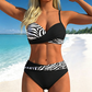 🔥 2026 NYHED: 50% RABAT – Contouring Push-Up Bikinisæt – Wrap-design – Premium Stretchstof – Flatterende Taljebånd – 9 Farver – Til Strålende Strandselvtillid 👙✨🌴