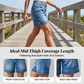 👖 50% RABAT – Stretchbare bermuda-jeans – Premium denim med stretch – Cargo-lommer – Mellemhøj talje – Flatterende pasform – Til en aktiv hverdag