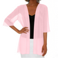 Women's Chiffon Open Front Cardigan Loose