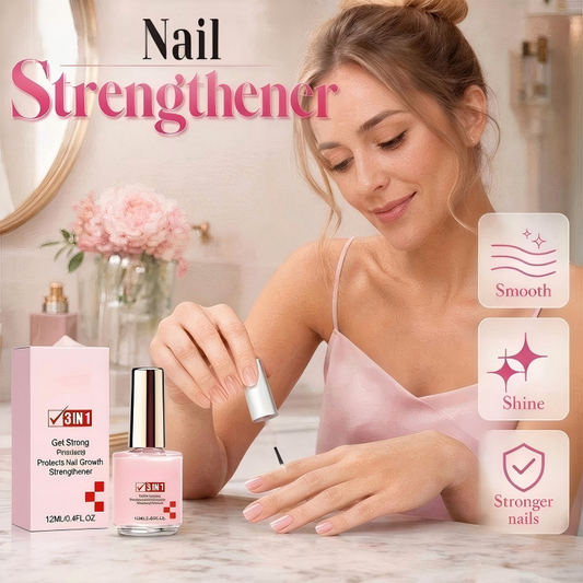 💅 50% RABAT – Negleforstærkende formel – Styrker svage negle – Forhindrer flisning & revner – Glatter ujævnheder – Blank finish – Beskytter neglevækst