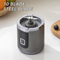 🥤⚡ NU: 50% RABAT I BEGRÆNSET TID – Trådløs Bærbar Blender med 10 Blade – Knuser Is & Frossen Frugt – Højhastighedsmotor – USB-opladelig – Ettryksbetjening – Til Smoothies & Juice 🍓🧊✨