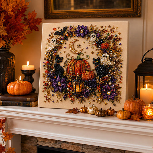 🔥 2026 NYHED: 50% RABAT – Halloween Diamantmalingsæt – 6 magiske motiver – Afslappende håndarbejde – Perfekt efterårsdekoration – Familievenlig 🎃👻✨