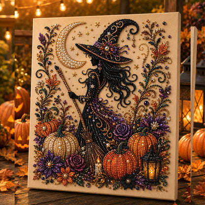 🔥 2026 NYHED: 50% RABAT – Halloween Diamantmalingsæt – 6 magiske motiver – Afslappende håndarbejde – Perfekt efterårsdekoration – Familievenlig 🎃👻✨