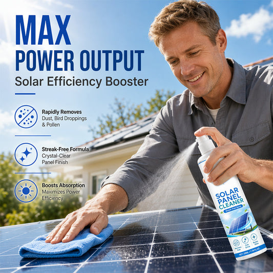 🔥 50% RABAT – Få mere strøm fra solpanelerne – Rengør uden kemikalier – Beskytter naturen – Til camping, have & hjem – Nem & effektiv 🌿⚡