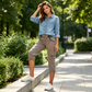 Få de perfekte sommerbukser – 50% på cargo-capri – Højtalje – Justerbar snøring – Vide ben – Praktiske lommer – Kun 100 tilbage – Bestil nu 💃👖